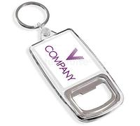 Turquoise Personalised Photo Promotional Custom Business Bottle Opener Keyring 45 x 35 mm | Passport Size (Pack of 50)