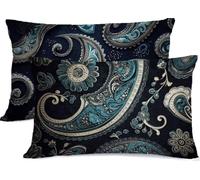 turquoise Pillows 2 Pack Northern Europe Pillow Protectors 50x70 Linen Pillow Case 2 Pack, With Hidden Zipper Pillowcases, Pillows Hotel Quality, Bedding Pillowcase, for Home Room Bed Decoration R-606