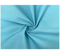 Turquoise Plain Polycotton Fabric Material Poly Cotton Dress Craft Material 45" Wide - Pre Cut Sizes (200cm x 114cm (79" x 45"))