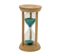 Turquoise Sand Timer,1 Min Wood Sandglass Clock - Modern Hourglass Watch with100% Bamboo Frame for Kids Games Classroom Kitchen Home Office Decor(Turquoise+1Min)
