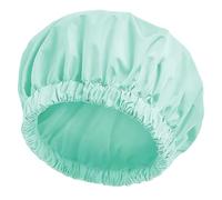 Turquoise Shower Cap, Large Reusable Waterproof for Women with Long Hair, Comfortable Elastic Band