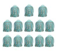 Turquoise Stone Carved Buddha Beads Magnesite Buddha Head Coral Spacer for Beaded Necklace Bracelet DIY Jewelry Making Spacer Bead (Blue, Large)