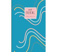 Turquoise Swirl Notebook - Hardcover 6X9 inch - 150 pages: Sunrise Books Co.