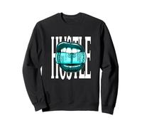Turquoise Taste For The Hustle Turquoise Graphic Sweatshirt