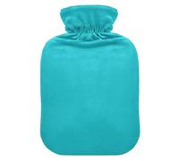 Turquoise Teal Hot Water Bottle with Cover for Pain Relief Bed Warmer Hot Water for Headaches Back Pain, 2L