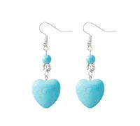 Turquoise Teardrop Dangle Western Earrings for Women Bohemian Boho Jewelry Set Country Concert Accessories Rodeo Outfits Vintage Style Turquoise Earrings Anniversary Birthday Gift, Metal, No Gemstone