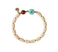 Turquoise Tiger’s Eye Healing Beaded Stretch Bracelet, Natural Gemstone Chakra Balance Protection Spiritual Bracelet, Handmade Crystal Energy Jewelry for Women (D)
