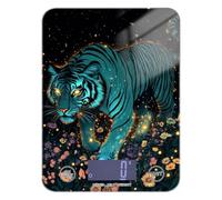 Turquoise Tigers Easy Clean scale to weigh food 11lb/0.18oz, 5kg/5g scale for grams with 4 unit for Espresso Espresso roasting (Batteries not Included)