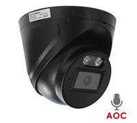 Turret Cctv Camera 2.4Mp Aoc Full Hd 1080P Mic Outdoor Black