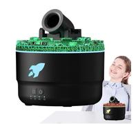 Turret Fire Mist Humidifier, Flame Air Diffuser, Air Diffuser Humidifier, 7 Colors Volcano Light, Bedroom Air Diffuser, Timer Humidifier, Auto-Off Protection, Air Diffuser For Home
