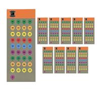 Turret Stickers | 10 Sheets of Targets for Long Distance - Labels with Adhesive for Viewfinder Turret | For Security Outdoor Games in the Garden and Outdoor Sports