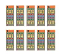 Turret Tags - 10 Sheet Caps Long-Range Targets, Strong Adhesion Scope Turret Tags Quick Adjustment rRifle Label Stickers, Precision sShooting Sight Calibration Markers for Game