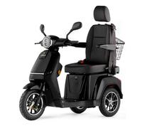 VELECO TURRIS with Adjustable Captain Seat, Highly Intuitive to use Mobility Device Fully Assembled Disability Aid (Black)