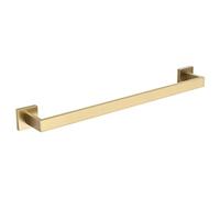 TURS Bathroom 60CM Single Towel Bar, Wall Mounted Brass Gold Towel Rail, SUS304 Stainless Steel Rustproof for Bathroom Kitchen(Brushed Gold)