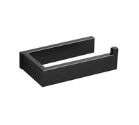 TURS Black Toilet Roll Holder, Wall Mounted Toilet Paper Holder, SUS 304 Stainless Steel, Concealed Screws, Toilet Accessories for Bathroom, Kitchen, Washroom.