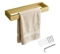 TURS Brushed Gold Towel Rail,26cm/10.24in Hand Towel Holder,Wall-mounted