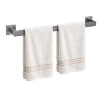 TURS Gunmetal Grey Towel Rail Concealed Screw Mounting Towel Bar 23.6in