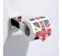 TURS Toilet Roll Holder 304 Stainless Steel Waterproof Toilet Paper Holder Wall Mounted Chrome Toilet Roll Holder for Bedroom Polished Finish, K7002P