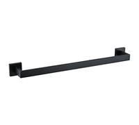 TURS Towel Rails Stainless Steel Towel Bar Rail 60 cm / 23.6 in, Square Towel Bar Bail Rack Bathroom or Kitchen Accessory,Hand Towel Holder Wall Mounted for Kitchen(Black)
