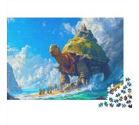 Turtle 1000 Pieces Challenge Jigsaw Puzzle for Adults Aldabra Tortoise Impossible Puzzle Educational Games Home Decoration Puzzle Multi Colour 1000pcs (75x50cm)