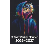 Turtle 2 Year Weekly Planner: 104 Week Sunday to Saturday Calendar | Gift For People Who Love Reptiles, Tortoise Lovers | Ideal for Professionals, Students, and Busy Individuals | 6 x 9 Inches | v1