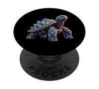 Turtle Abstract Art Animal Lover Colorful Graphic Turtle PopSockets Adhesive PopGrip