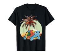 Turtle Abstract Art Animal Lover Colorful Graphic Turtle T-Shirt