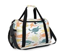 Turtle Animals Travel Duffel Bag for Girls Boys Women Men Color Turtle Weekend Overnight Bag Shoulder Tote Luggage Handbag for Travel Sports Gym