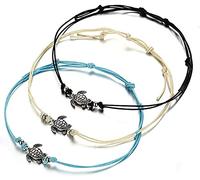 Turtle Anklet Retro Wax Bracelet Beach Anklet Simple Thin Rope Anklet Professional design