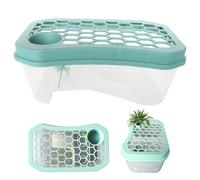 Turtle Aquarium - Aquatic Pet Terrarium | Small Turtle Tank - for Breeding Home Desktop Reptile Frog Hermit Crabs Crayfish Tortoise Basking Living Room