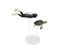 Turtle Aquarium Decor - Fish Tank Diver Decorations | Aquarium Resin Turtle Diver Set | Scuba Diver Swimmers Figurines for Aquarium Landscape | Ornament for Tank Decor and Fish Tank Accessories