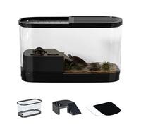 Turtle Aquarium,Pet Aquarium Prevent Escaping,Reptile Habitat With Basking Platforms For Frogs Lizards Breeding Geckos Snakes Tortoises Crabs