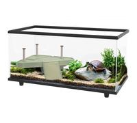 PawHut Turtle Tank with Basking Platform for Small Turtles 60 x 30 x 32cm