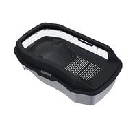 Turtle Aquarium Tortoise Terrarium with Platform Big Space Case Reptile Tank Black, 45x27x14cm