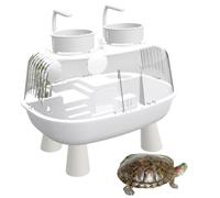 Turtle Aquarium - USB Powered | Landscape Pool with Water Turtle | Leopard Geckos Hermit Crabs, Terrarium for Indoor and Outdoor Home