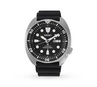 Seiko Prospex Men's Black Silicone Automatic Turtle Watch Black