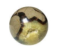 Turtle Back Stone Sphere Sculpture - Polished Crystal Ball for Home Office Desk Decor, Collection and,30~40mm