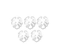 Turtle Bamboo Clamp Set, Plant Stem Plastic Support, Flower-Shaped Green Plant Leaf Holder Turtle Shell Bamboo 5pcs A