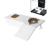 Turtle Bank Floating Dock, Crucible | Suction Mounted Tray, Aquarium Climbing Tray, Reptile Sun Rest, Terrace Habitat Accessory, Terrace