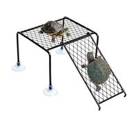 Turtle Basking Dock - Floating Stable, Mounting Bracket, Synthetic Leaf Textured Mat, Heat Resistant Composite Frame, Semi Submerged Sunbathing Area | Newts Frogs Mudskippers Hotel Restaurant Use
