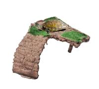 Turtle Basking Dock, Terrarium Resting Dock, Tortoise Resting Terrace, Safe Habitat Accessory, Indoor Aquarium, Terrarium Decoration for Turtle Reptile Frog Tortoise Terrapin Bearded Dragon Gecko