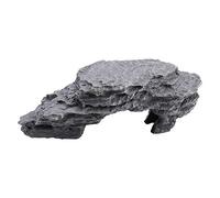 Turtle Basking Platform, 7.7x3.5x2.8in Resin Hiding Turtle Resting Terrace Aquarium Ornament Rock Landscaping Decoration For Reptile Frog Terrapin