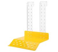 Turtle Basking Platform Reptile Floating Platform Terrace, Acrylic Turtle Floating Platform with Adjustable Hooks, for Aquarium Fish Tank, Yellow & Transparent, 20 x 19 cm
