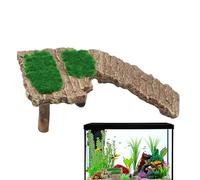 Turtle Basking Platforme, Resin Aquarium Tortoise Ramp Climb Ladder, Non-Slip Turtle Resting Basking Dock, Resin Reptile Platforme Aquarium Landscaping For Turtles, Frogs, Bearded Dragon