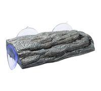 Turtle Basking Platforms, Realistic Rock Turtle Dock with Suction Cups, 8.7x5.1x1.6 inch Resin Aquarium Accessories, Grey, Basking Platforms