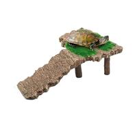 Turtle Basking, Tortoise Ramp Climb, Aquarium Landscape, Decor | Turtle Terrace Basking Perfect For Frog Lizard Bearded Dragon Reptile Habitat With Suction Cup Fish