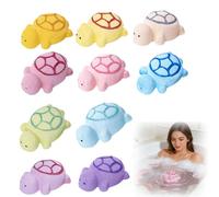 Turtle Bath Bombs for Kids with Surprise Inside, 10-Pack Sea Turtle Shaped Bubble Bath Fizzies with Essential Oils, Natural Spa BathSalt Balls for Boys Girls, Ideal Birthday Gift Set