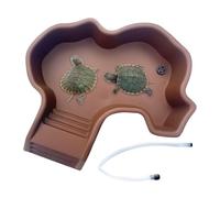 Turtle Bath Pool - Water Turtle Soaking Bathtub, Reptile Hydration Basin | Promotes Shedding & Hygiene, Adaptive & Prevents Dehydration, The Accessory of H