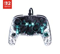 Turtle Beach Afterglow Clear Wired RGB Gaming Controller. Officially licensed Nintendo for Nintendo Switch 2