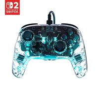 Turtle Beach Afterglow Clear Wired RGB Gaming Controller Officially licensed Nintendo for Nintendo Switch 2
